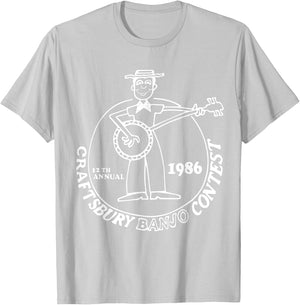 Craftsbury Banjo Contest 1986 Gift Ideas from the 80s T-Shirt - T-Shirt | Ash