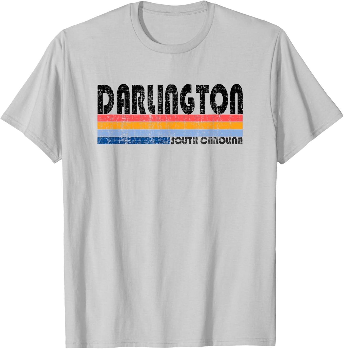 Darlington, SC Hometown Pride Retro 70s 80s Style T-Shirt - T-Shirt | Ash