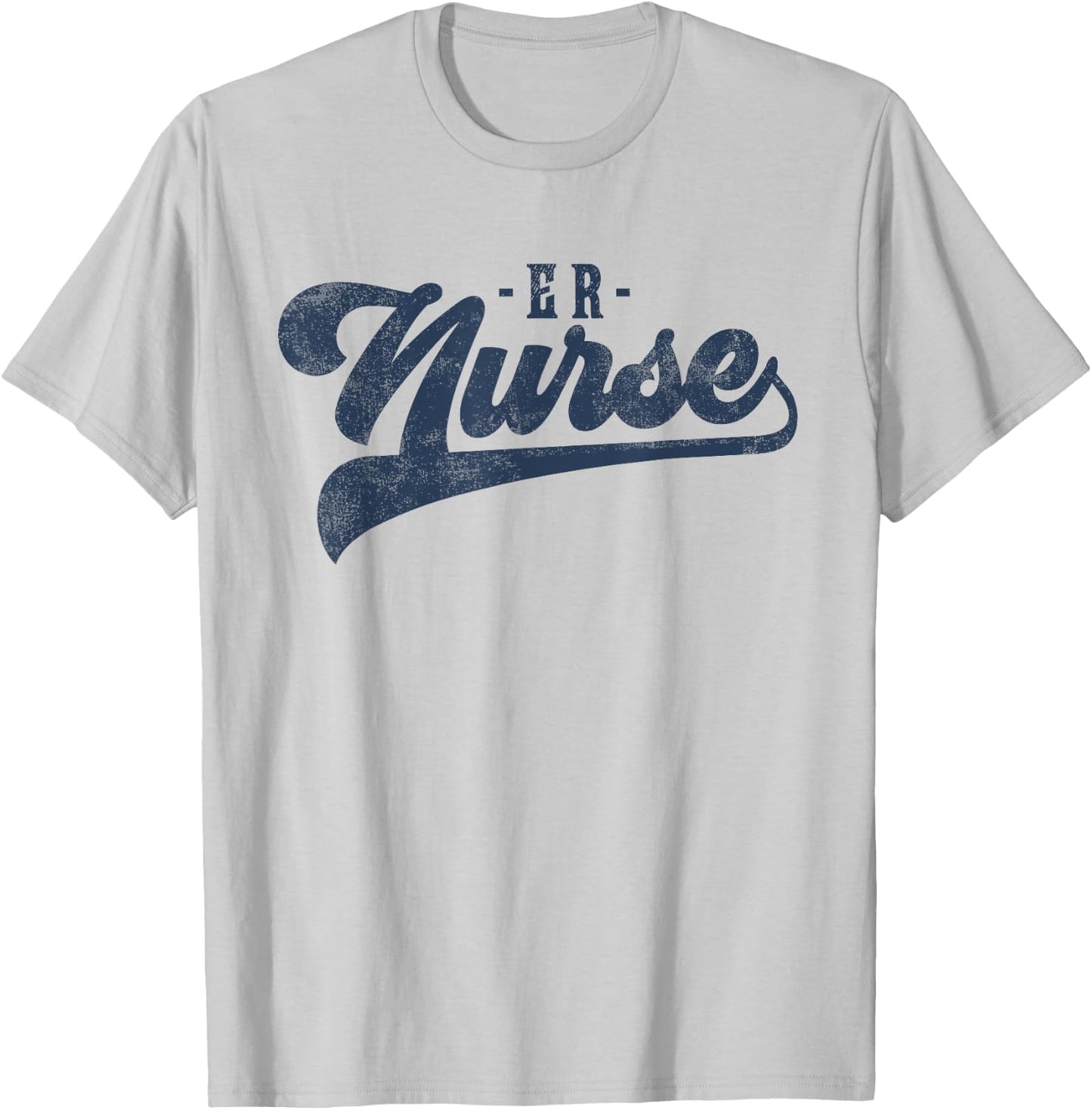 ER Nurse Cute Vintage Graphic Emergency Room Nurse T-Shirt - T-Shirt | Ash