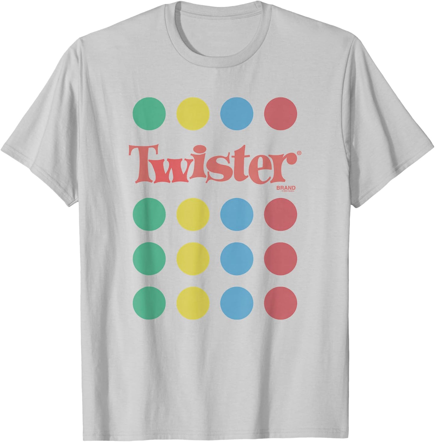 Twister Unfold The Mat Circles Color Dots Retro Game T-Shirt - T-Shirt | Ash