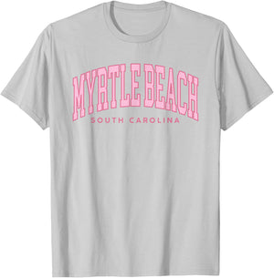 Retro Myrtle Beach South Carolina Beach Girls Summer T-Shirt - T-Shirt | Ash