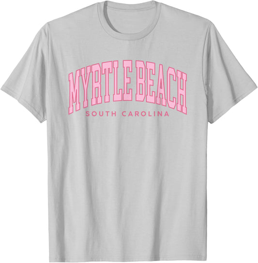 Retro Myrtle Beach South Carolina Beach Girls Summer T-Shirt - T-Shirt | Ash