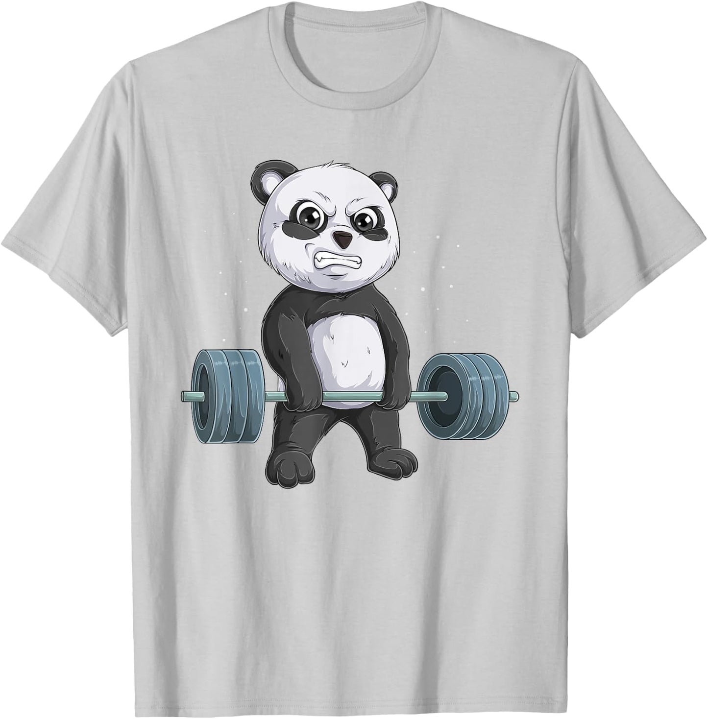 Panda Bear Weightlifting Funny Deadlift Men Fitness Gym T-Shirt - T-Shirt | Ash