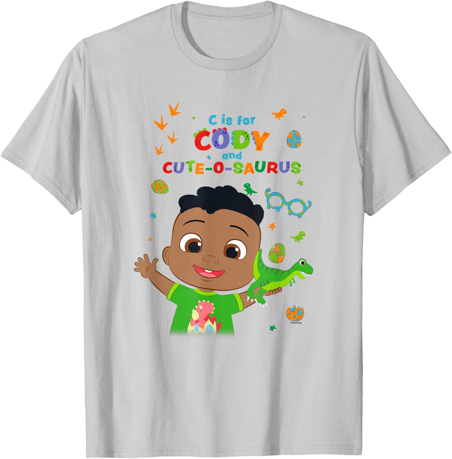 CoComelon C is for Cody and Cute-O-Saurus T-Shirt - T-Shirt | Ash