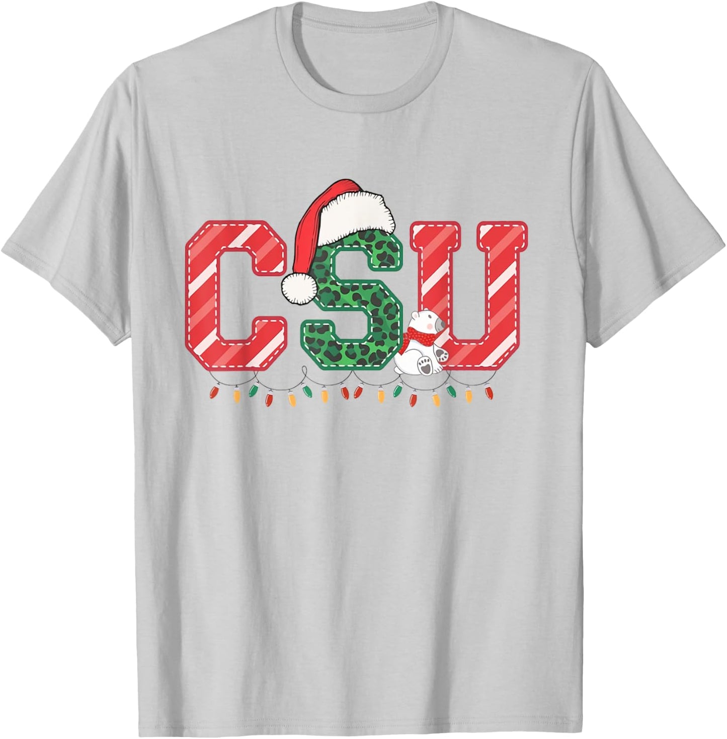 CSU Nurse Christmas Cardiac Service Unit Nurse RN CVICU T-Shirt - T-Shirt | Ash
