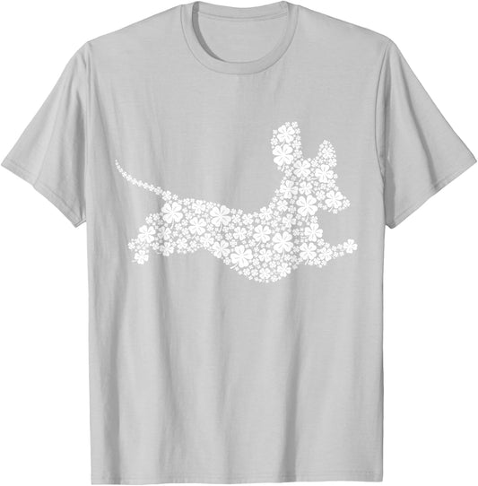 Dachshund St. Patrick's Day Wiener Dog Weiner Shamrock T-Shirt - T-Shirt | Ash