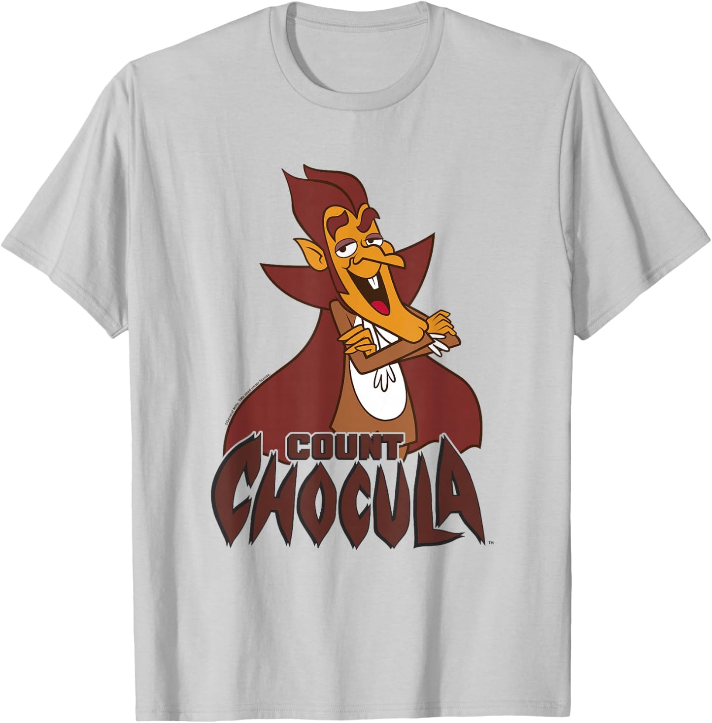 Count Chocula Confident Pose Vintage Big Chest Portrait T-Shirt - T-Shirt | Ash