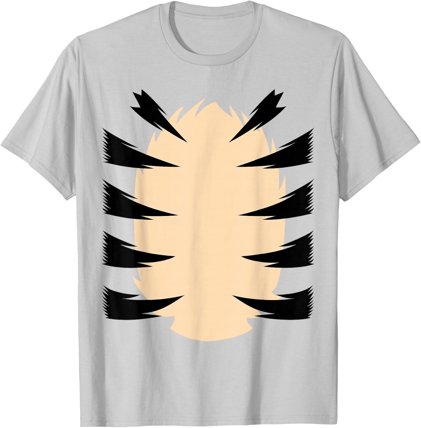 FRONT & BACK Orange Tiger Costume Kids DIY Halloween Costume T-Shirt - T-Shirt | Ash