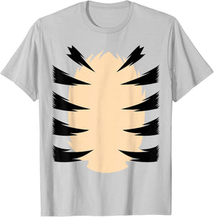 FRONT & BACK Orange Tiger Costume Kids DIY Halloween Costume T-Shirt - T-Shirt | Ash
