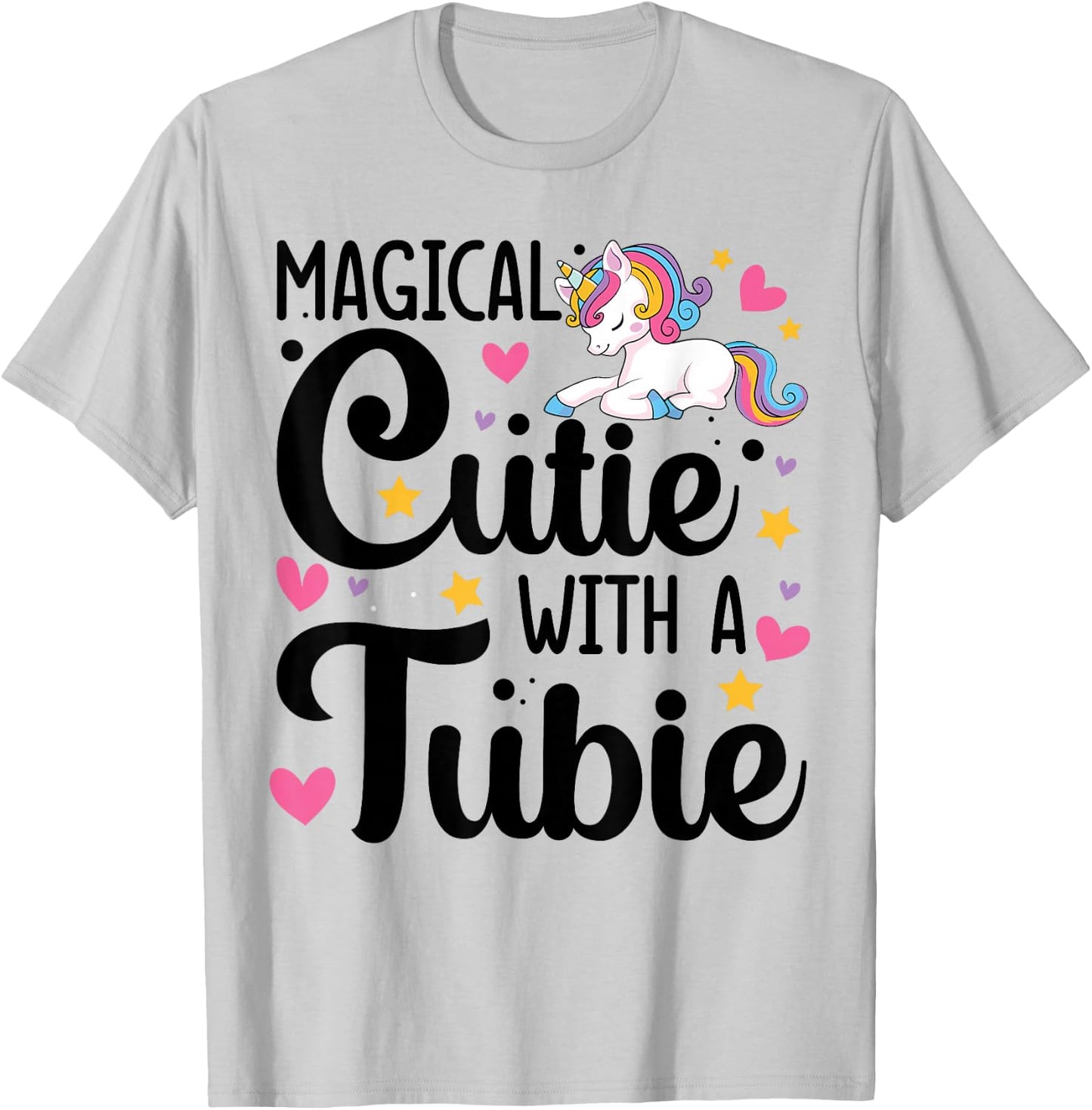 Feeding G Tube Covers for Girls Gtube Accessories for Babies T-Shirt - T-Shirt | Ash
