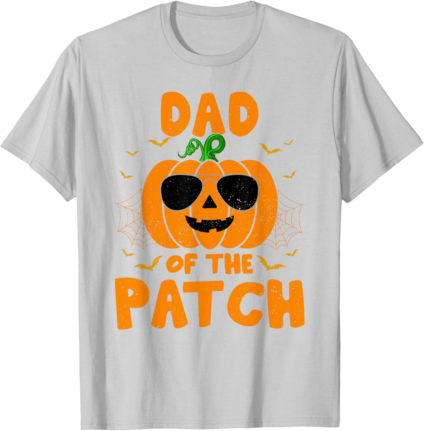 Pumpkin Dad Of The Patch Group Halloween Costume Family Dad T-Shirt - T-Shirt | Ash