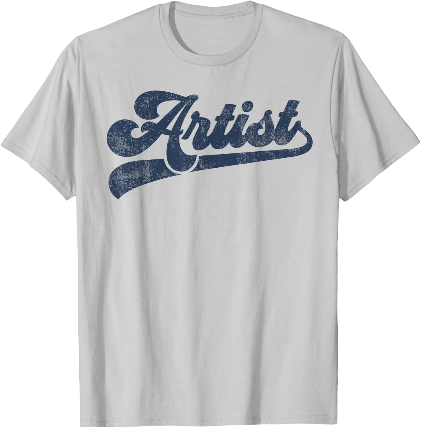 Artist Cute Vintage Graphic Small T-Shirt - T-Shirt | Ash