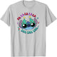 Disney Lilo & Stitch Christmas Fa La Blah Big Face T-Shirt - T-Shirt | Ash