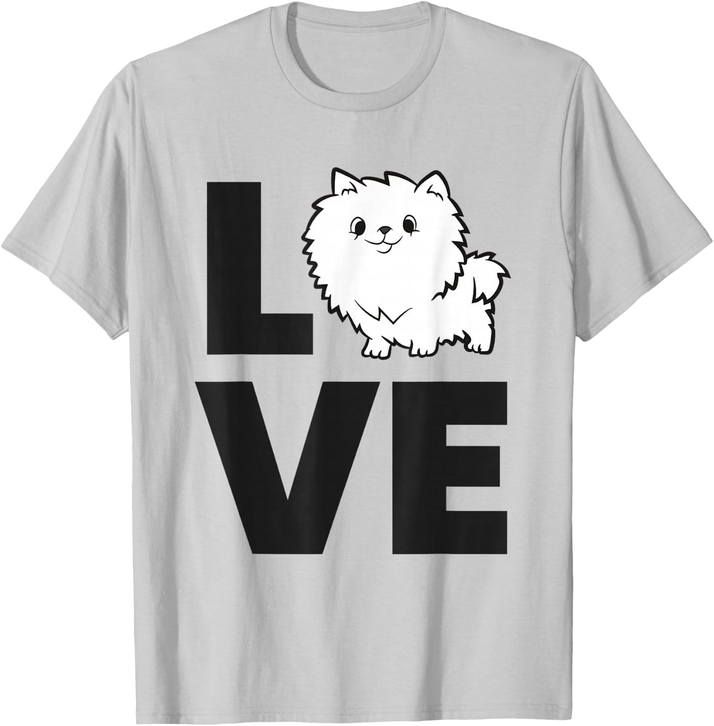 Pomeranian Lover Pet Pomeranian Dog I Love Pomeranians T-Shirt - T-Shirt | Ash