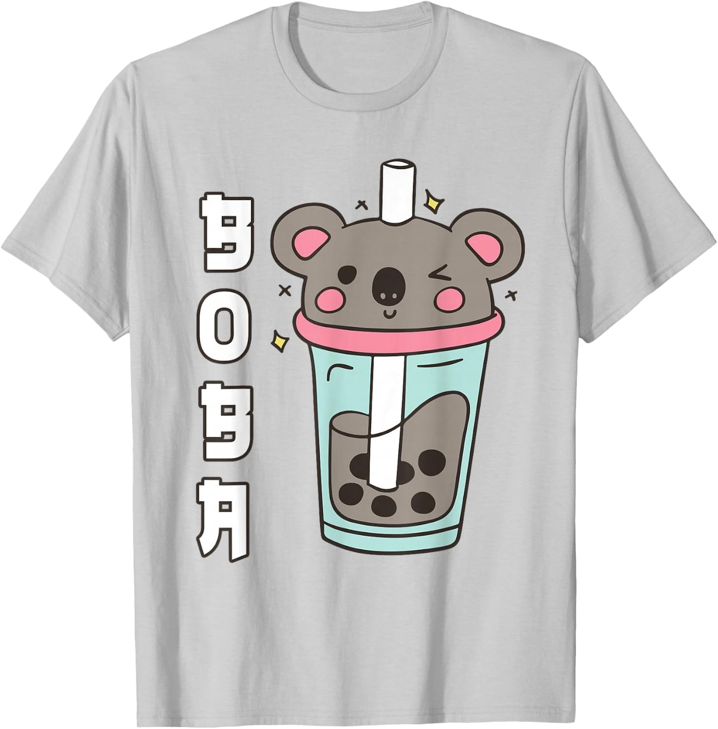 Kawaii Koala Boba Bubble Tea Teen Girl Toddler Cute Anime T-Shirt - T-Shirt | Ash
