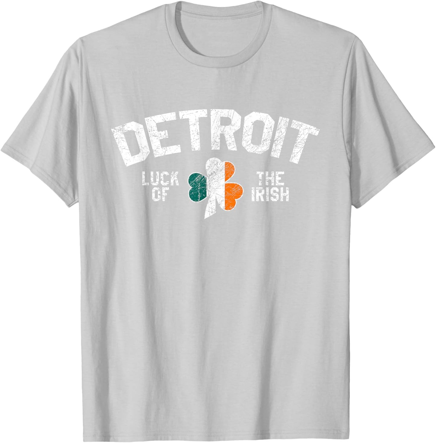 Detroit St. Patrick's Day Luck Of The Irish Michigan Cute T-Shirt - T-Shirt | Ash