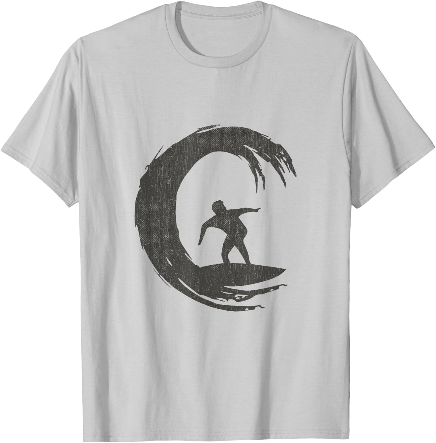 Wave Surfing Shirts Surf Logo T-Shirt - T-Shirt | Ash