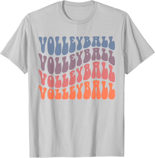 Retro Volleyball for Teen Girls T-Shirt - T-Shirt | Ash