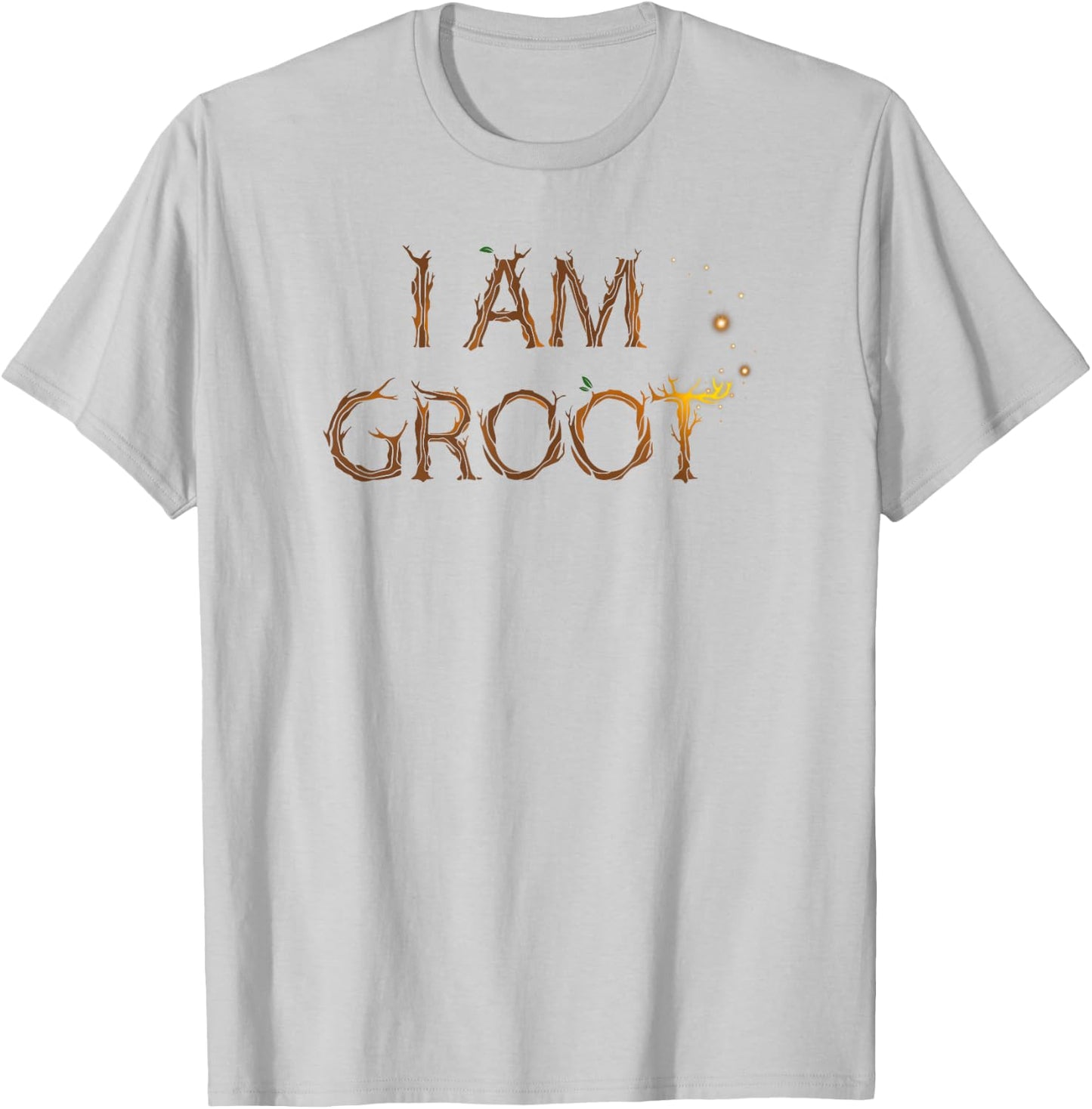 Marvel Guardians of the Galaxy I Am Groot Branches Logo T-Shirt - T-Shirt | Ash