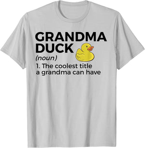 Grandma Duck Definition Funny Duck Lover T-Shirt - T-Shirt | Ash