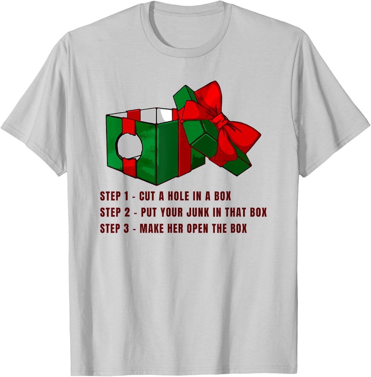 Funny Christmas, DICK IN A BOX , Women T-Shirt - T-Shirt | Ash