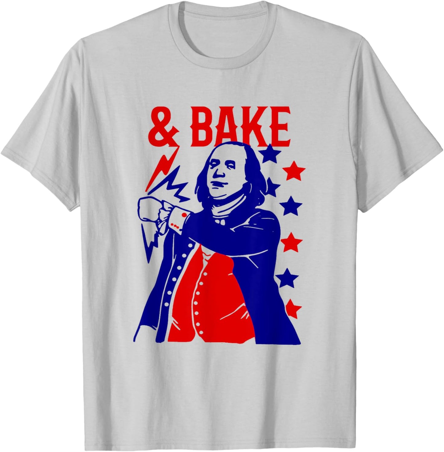 Funny Shake and Bake 4th of July Couple Matching Men T-Shirt - T-Shirt | Ash