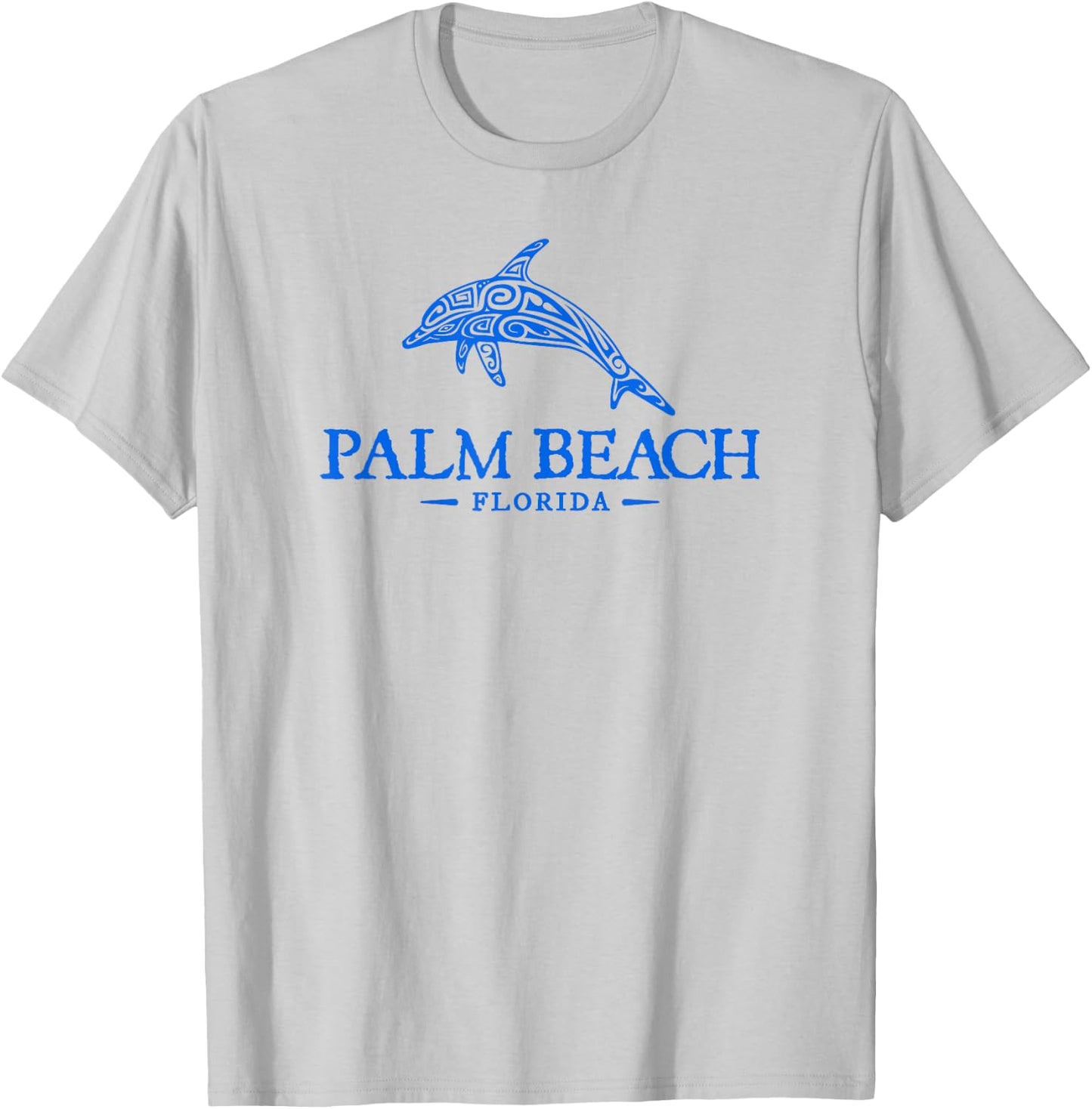 Palm Beach Florida Dolphin Boys Girls Souvenir T-Shirt - T-Shirt | Ash