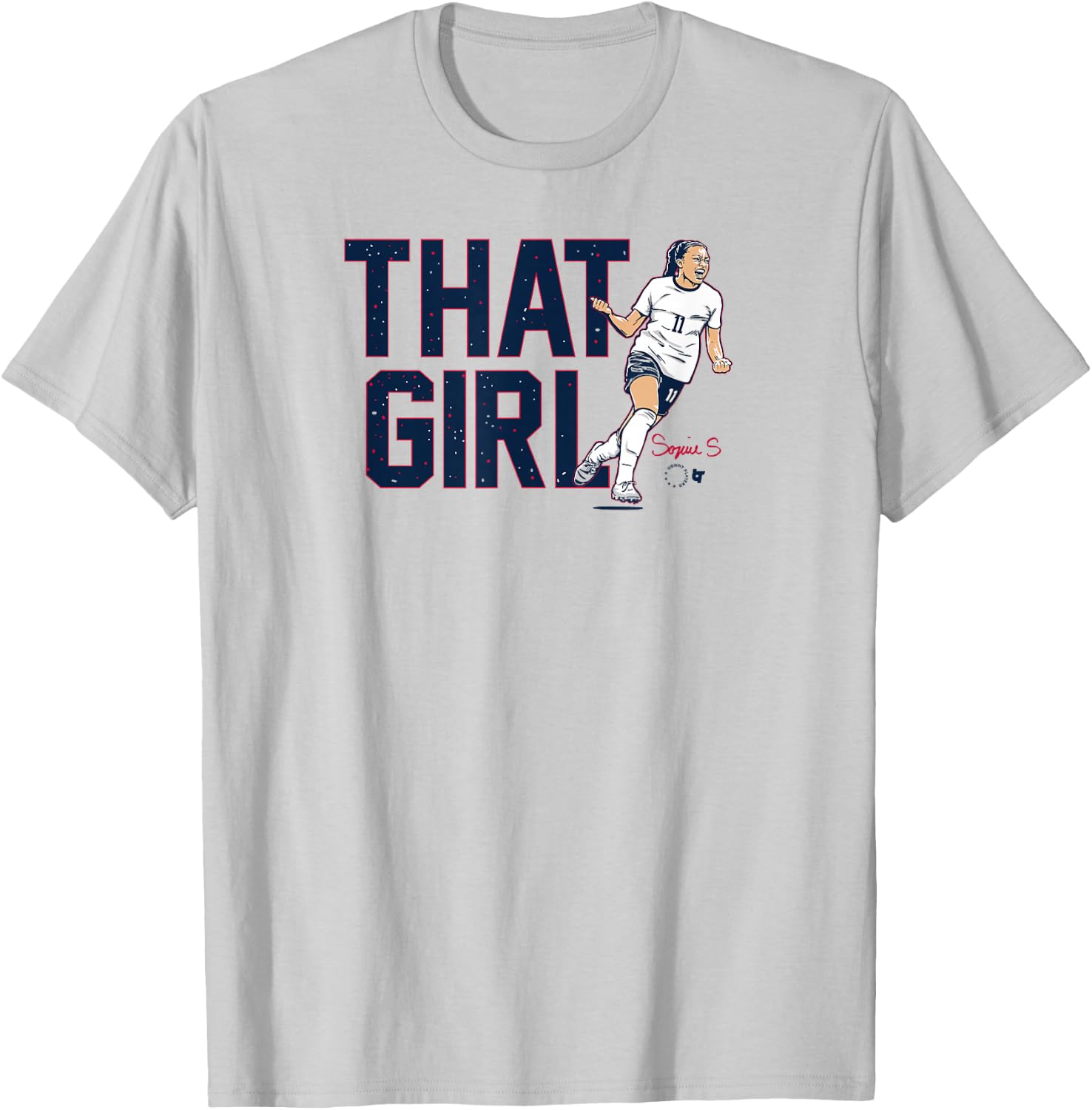 Sophia Smith - That Girl - USWNTPA - USA Soccer T-Shirt - T-Shirt | Ash