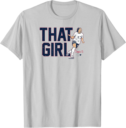 Sophia Smith - That Girl - USWNTPA - USA Soccer T-Shirt - T-Shirt | Ash