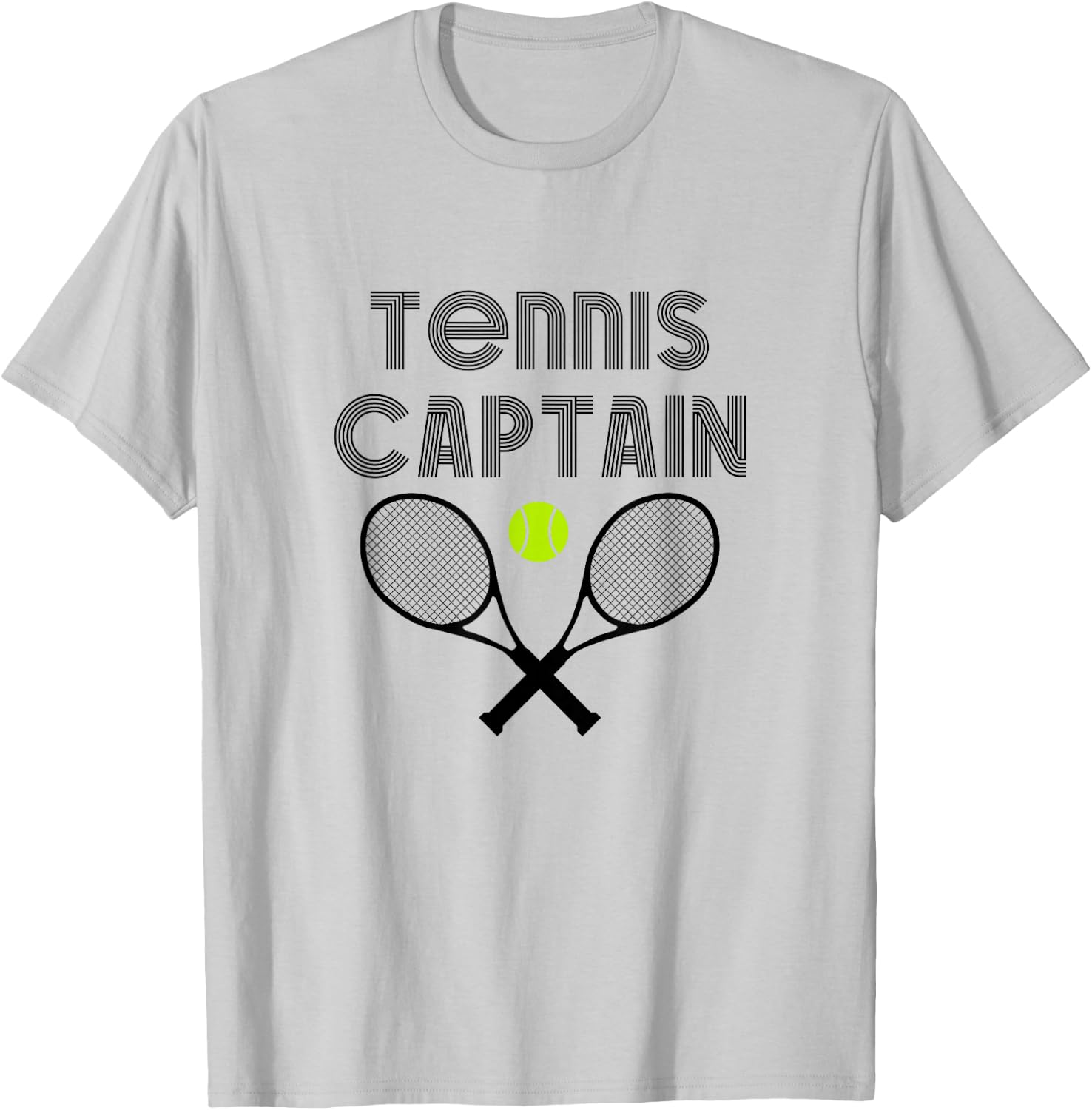 Tennis Captain for Tennis Team T-Shirt - T-Shirt | Ash