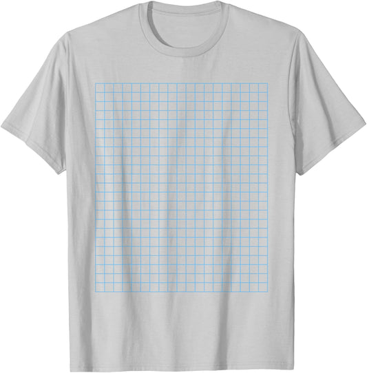 Graph Paper Funny Engineer Architecture Math Teacher Costume T-Shirt - T-Shirt | Ash