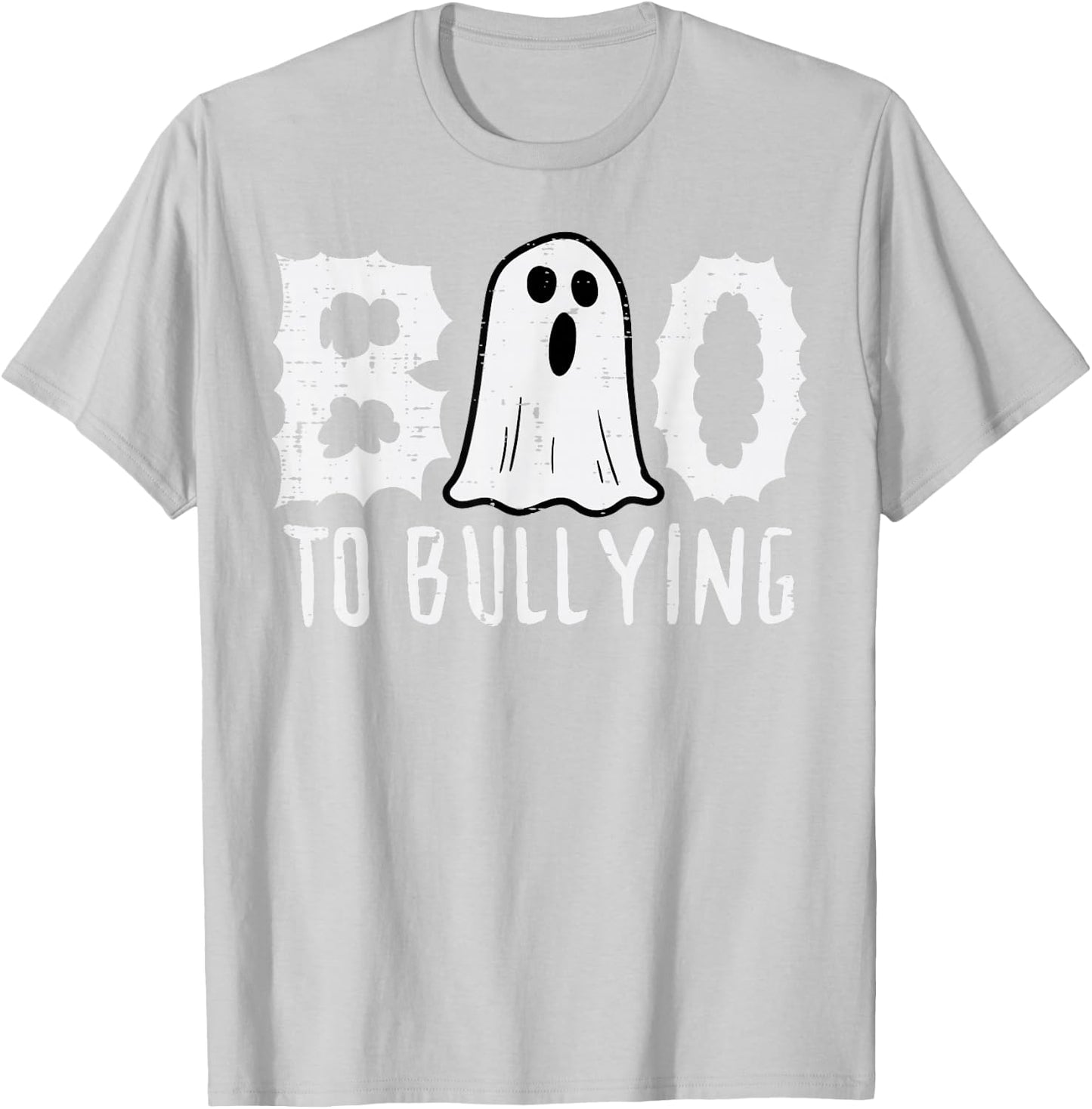 Boo To Bullying Ghost Cute Unity Day Orange Halloween Kids T-Shirt - T-Shirt | Ash
