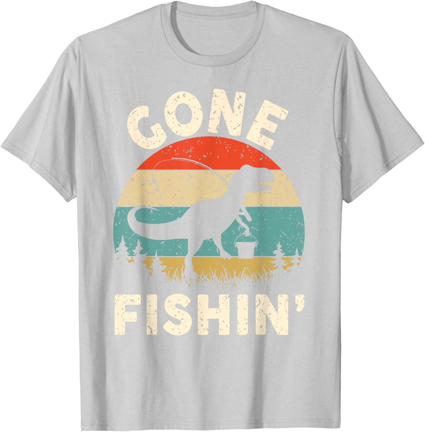 Funny Gone Fishing-Shirt Men Women Youth Boys Kids Toddler T-Shirt - T-Shirt | Ash