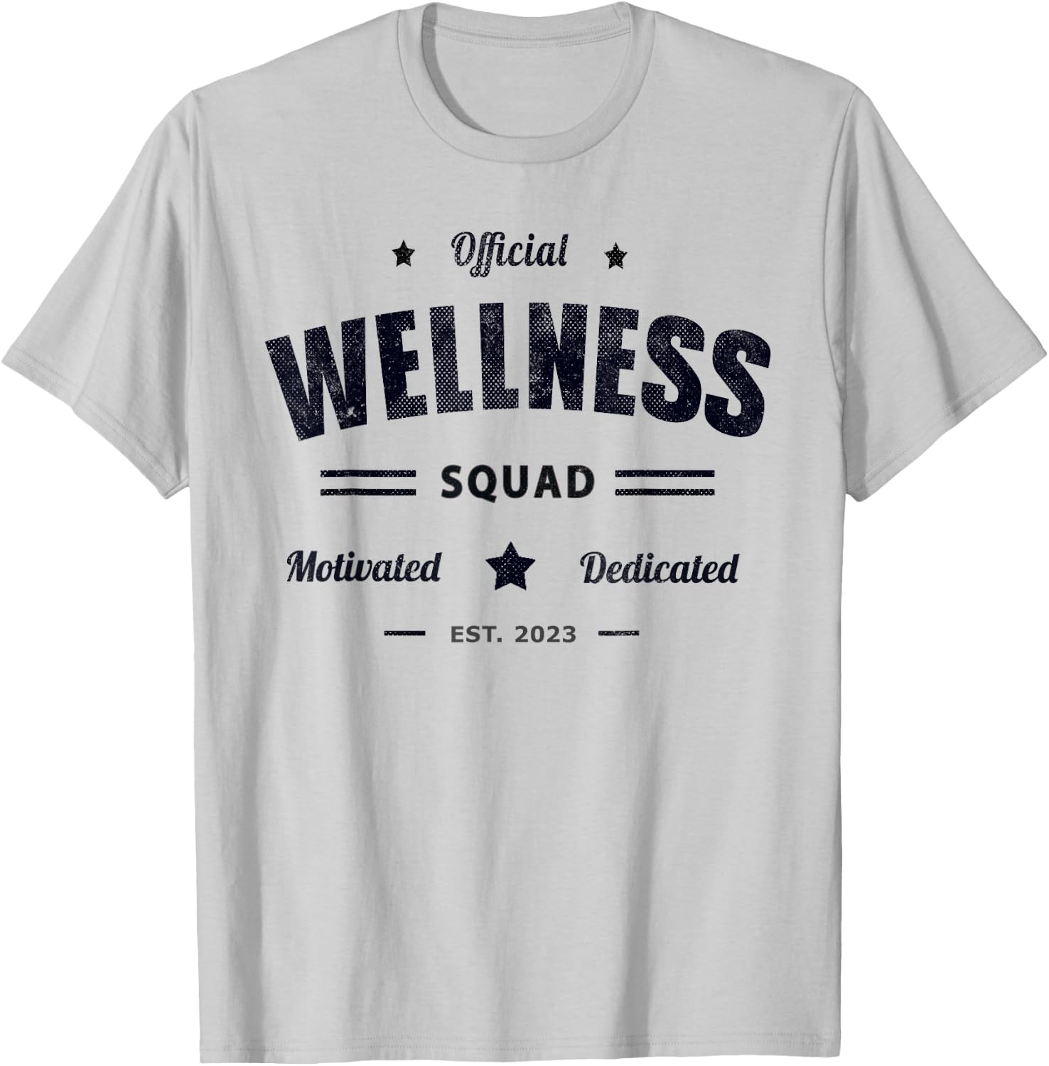 Official WELLNESS SQUAD P.E Motivated Health Trainer Rocks T-Shirt - T-Shirt | Ash