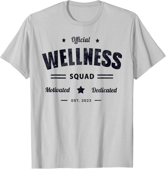 Official WELLNESS SQUAD P.E Motivated Health Trainer Rocks T-Shirt - T-Shirt | Ash