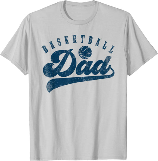 Basketball Dad Gifts Daddy Father's Day T-Shirt - T-Shirt | Ash
