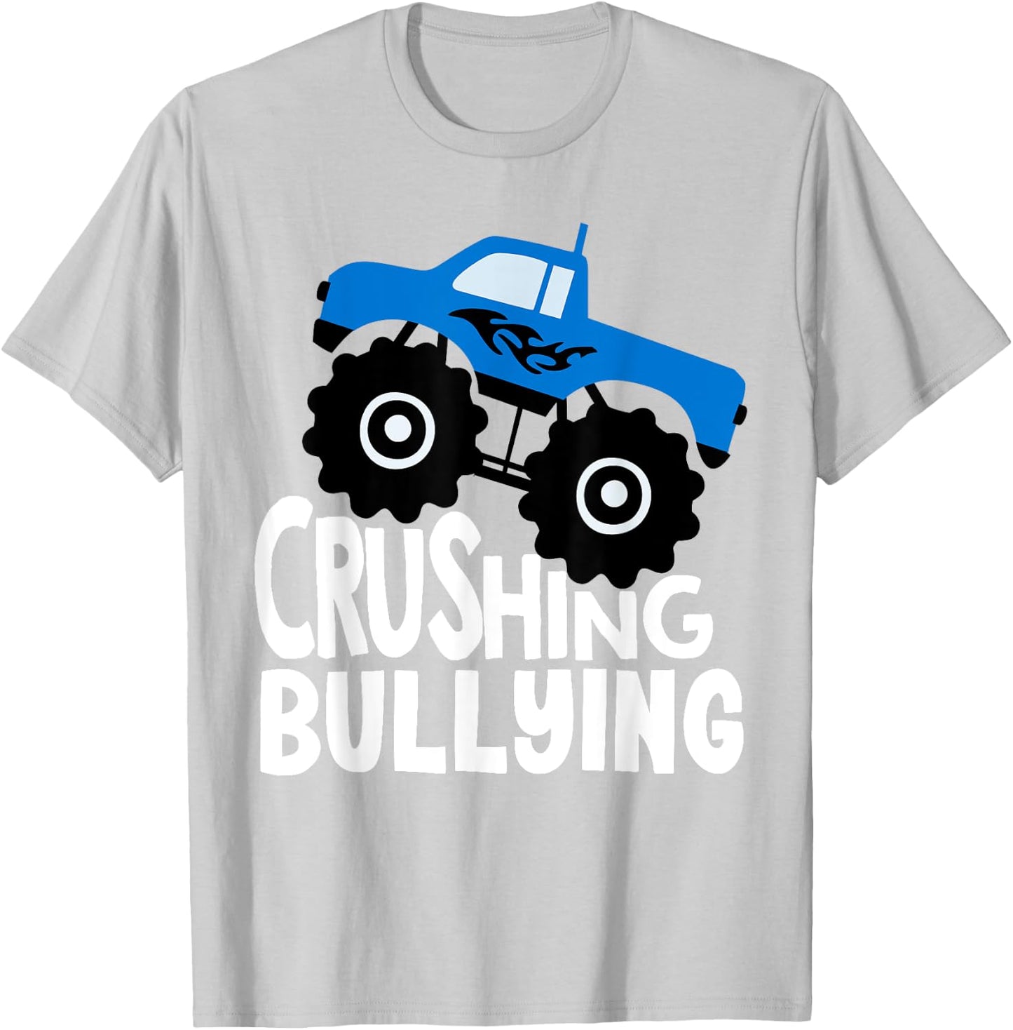 Crushing Bullying Monster Truck Kids Unity Day Orange 2023 T-Shirt - T-Shirt | Ash