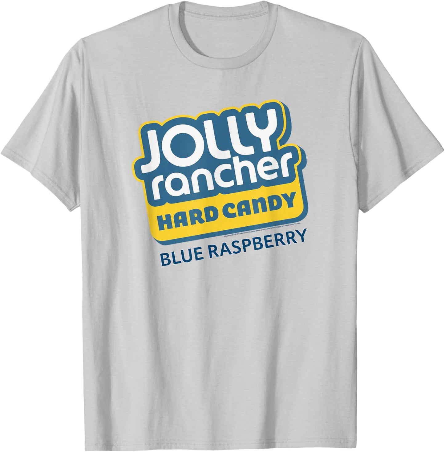 Jolly Rancher Hard Candy Blue Raspberry Iconic Logo T-Shirt - T-Shirt | Ash