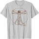 Vintage Vitruvian Man Leonardo da Vinci Art Souvenir T-Shirt - T-Shirt | Ash