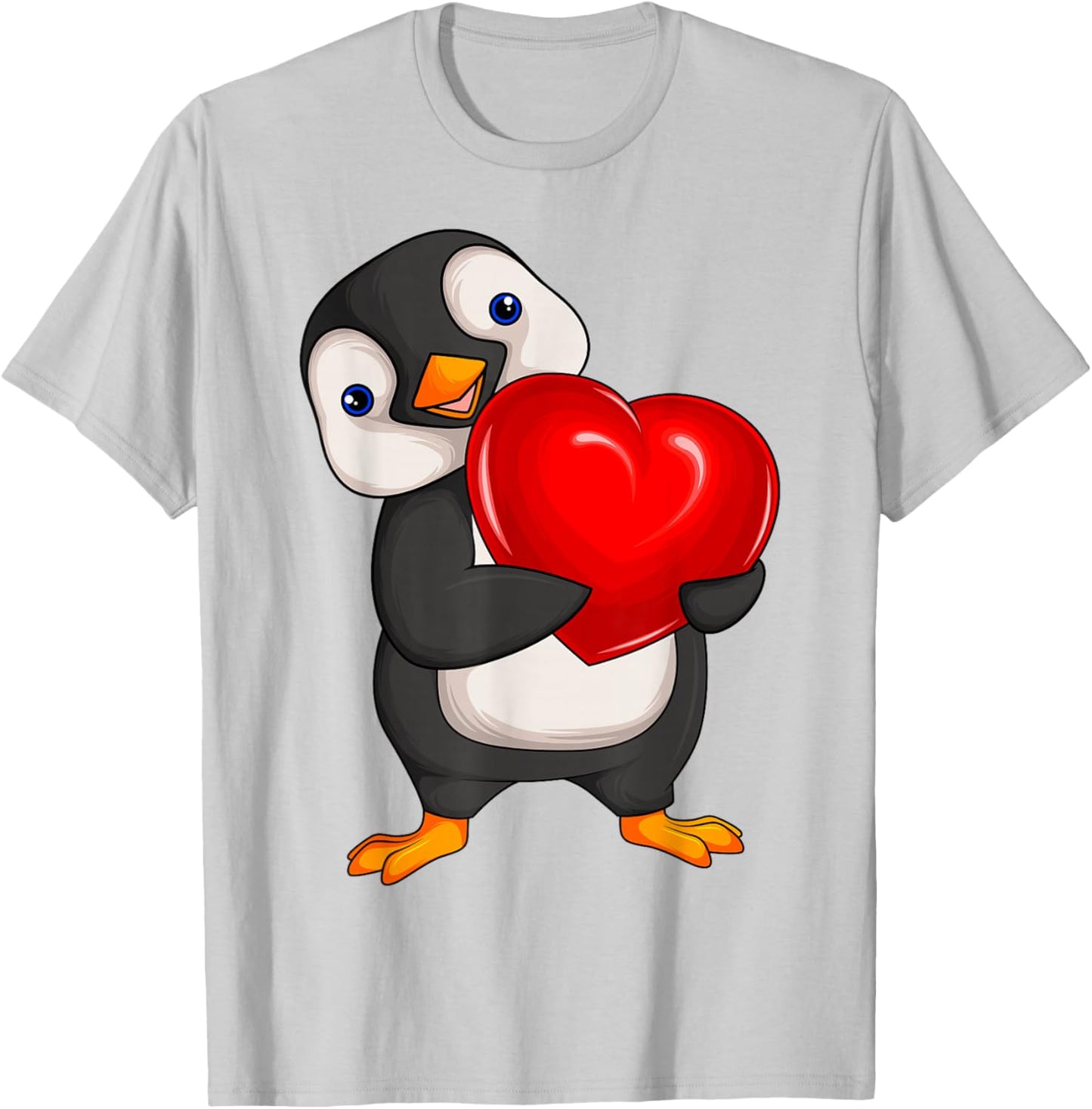 Penguin Women's Girls Children Penguin T-Shirt - T-Shirt | Ash