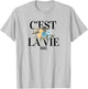 C'est La Vie French Expression Paris Love Wine T-Shirt - T-Shirt | Ash