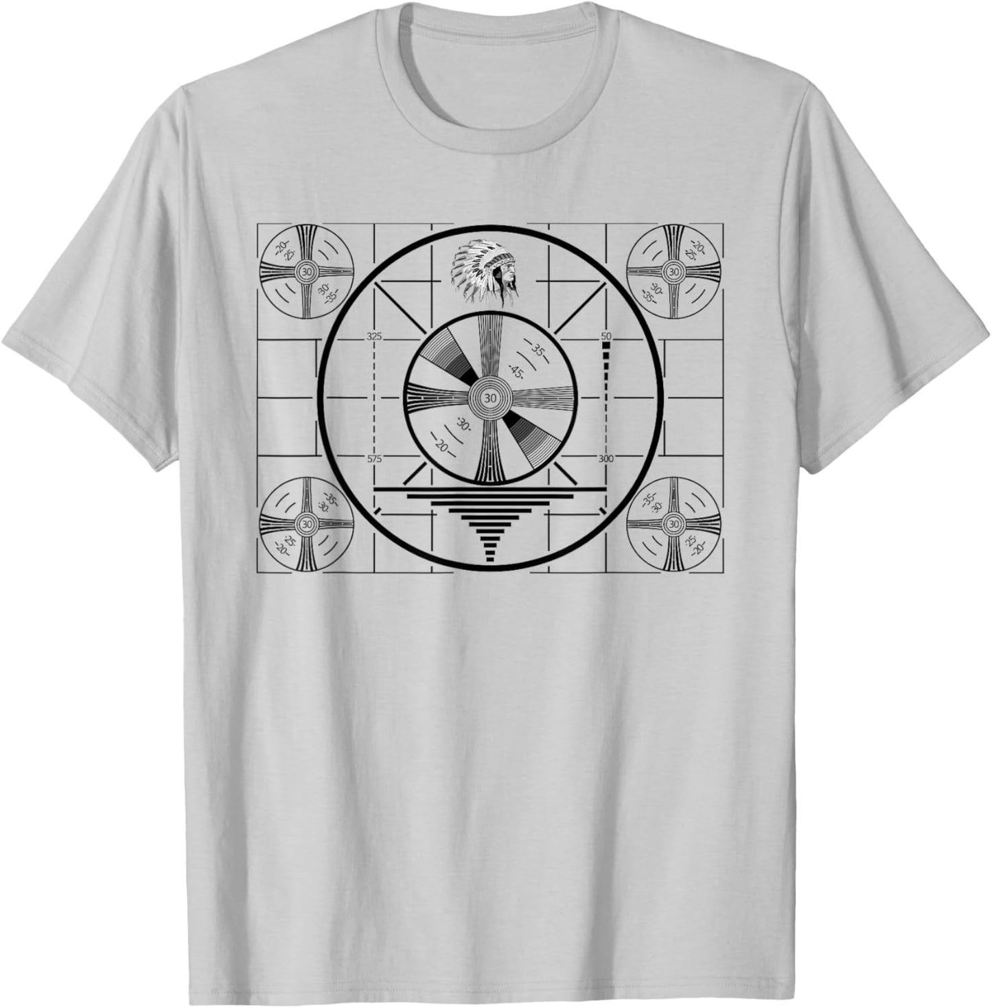Television Tv Video Test Pattern Off Air Vintage T-Shirt - T-Shirt | Ash