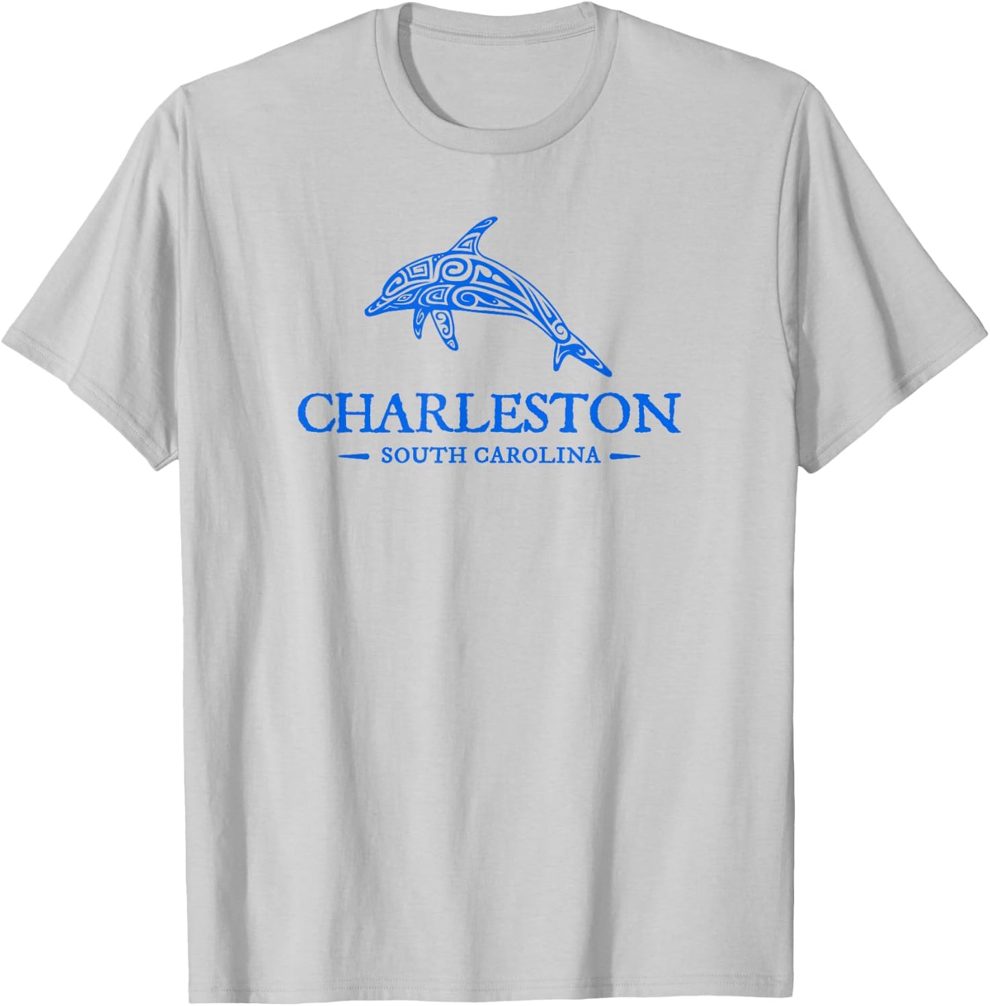 Charleston South Carolina Dolphin Boys Girls Souvenir T-Shirt - T-Shirt | Ash