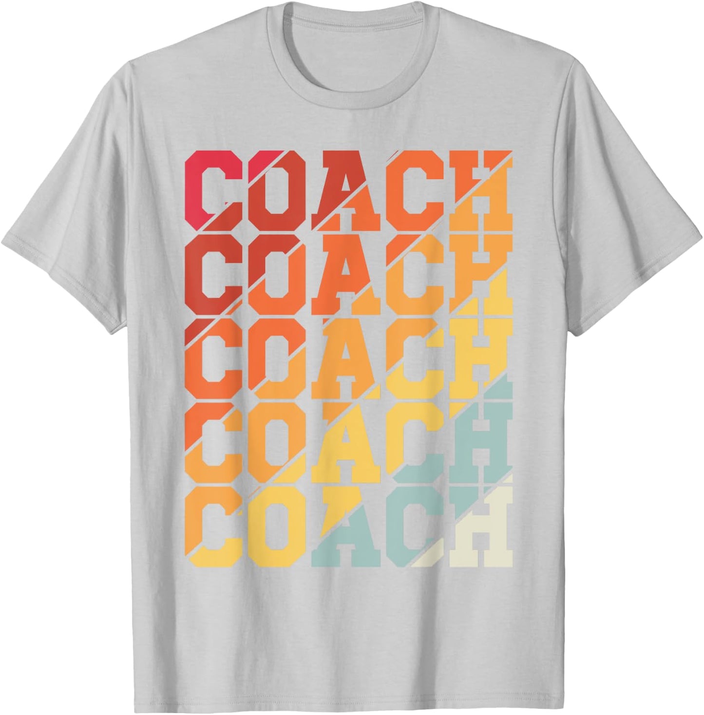 Coach Retro Vintage Sport Soccer Basketball Trainer Coach T-Shirt - T-Shirt | Ash