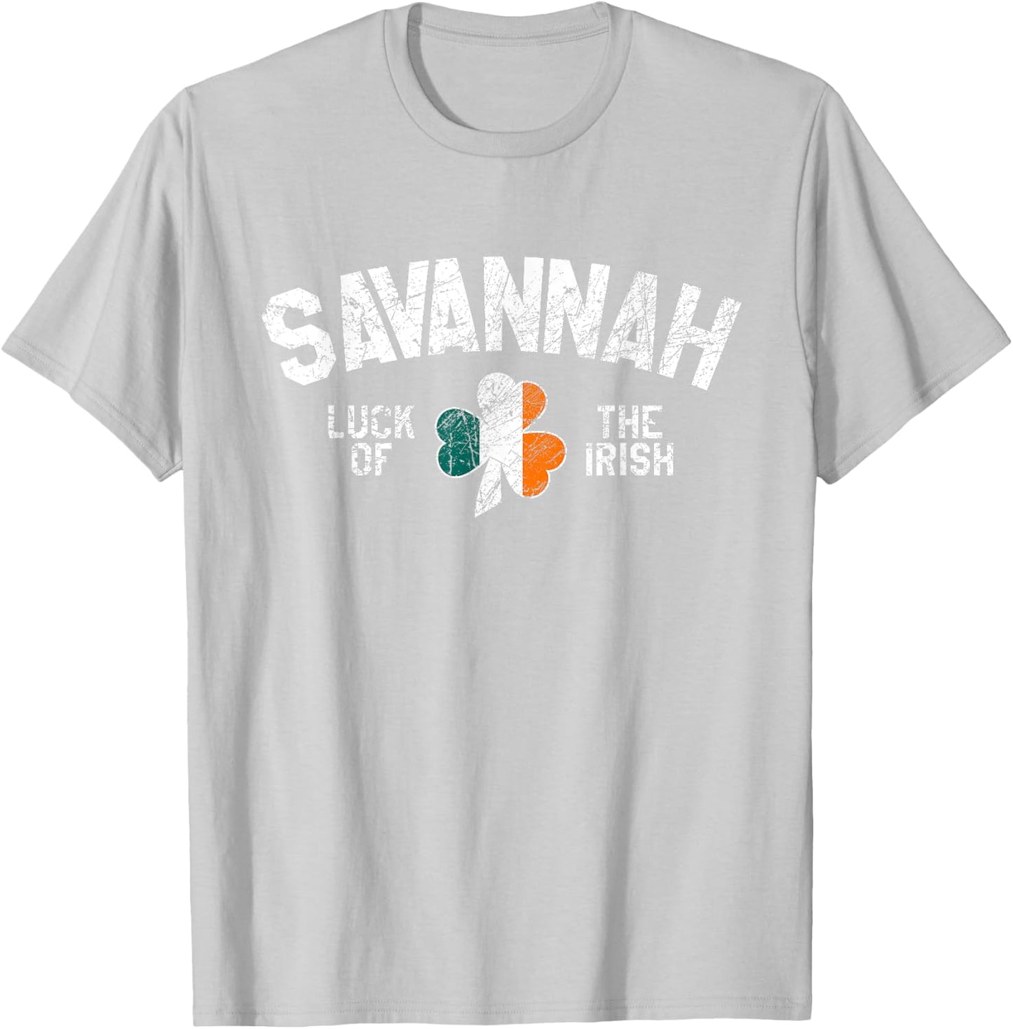 Savannah St. Patrick's Day Luck Of The Irish Party Shamrock T-Shirt - T-Shirt | Ash