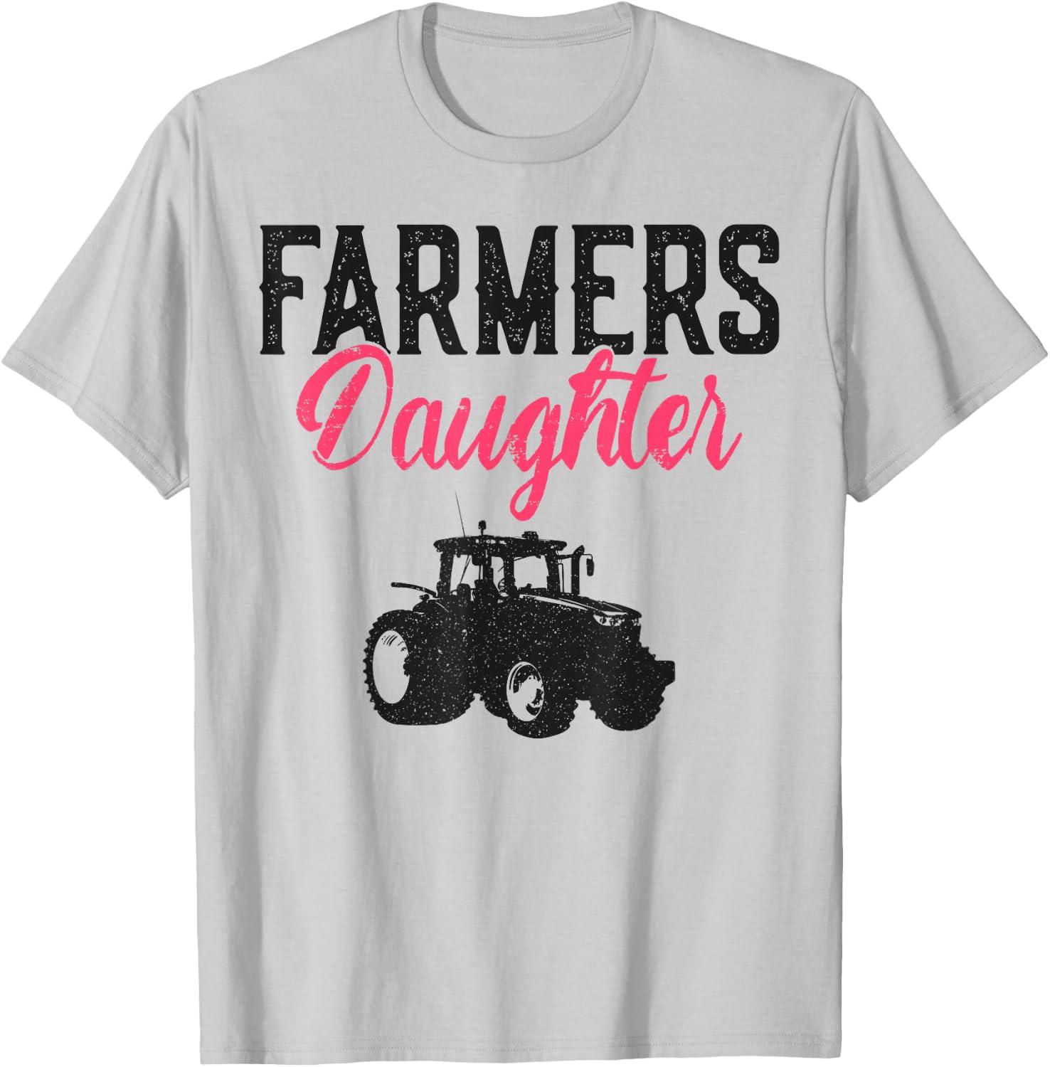 Farming Farmer Daughter Vintage Tractor Farmer's Daughter T-Shirt - T-Shirt | Ash