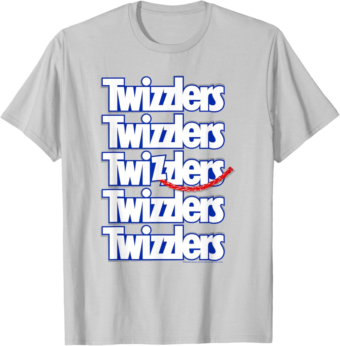 Twizzlers Multi-Title Iconic Official Logo T-Shirt - T-Shirt | Ash