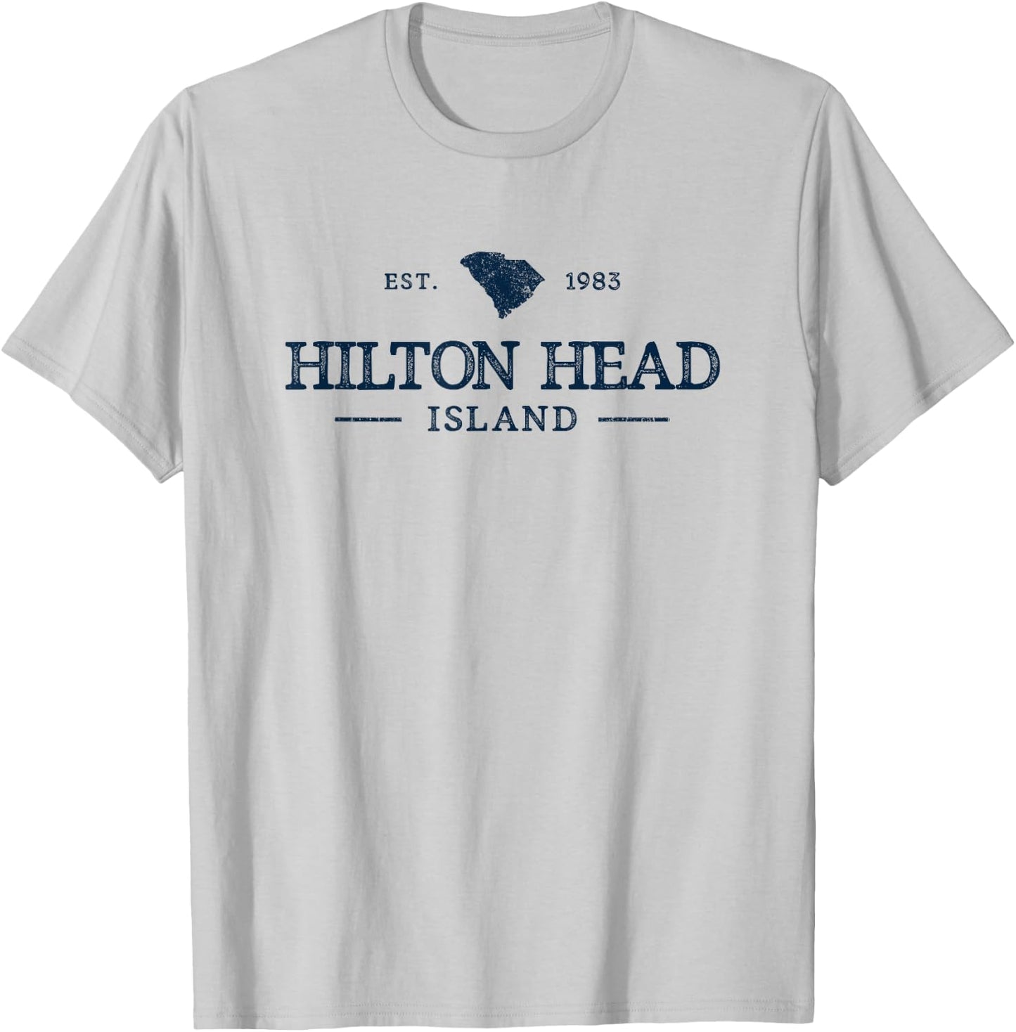 Retro Hilton Head South Carolina Est 1983 Vintage Souvenir T-Shirt - T-Shirt | Ash