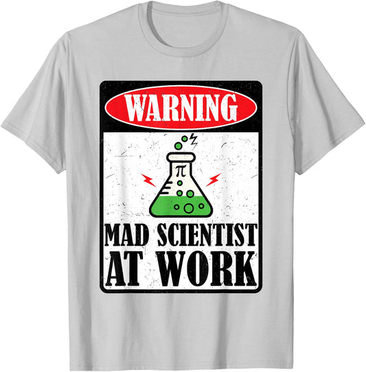 Funny Mad Scientist Science Teacher Halloween Costume Kids T-Shirt - T-Shirt | Ash
