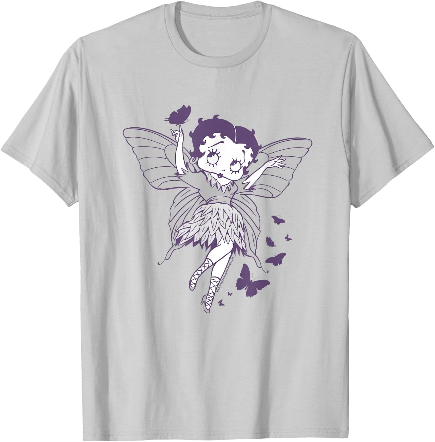 Betty Boop Butterfly Fairy T-Shirt - T-Shirt | Ash